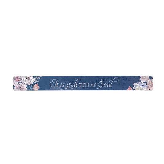 It is Well with My Soul Blue Magnetic Strip - The Christian Gift Company
