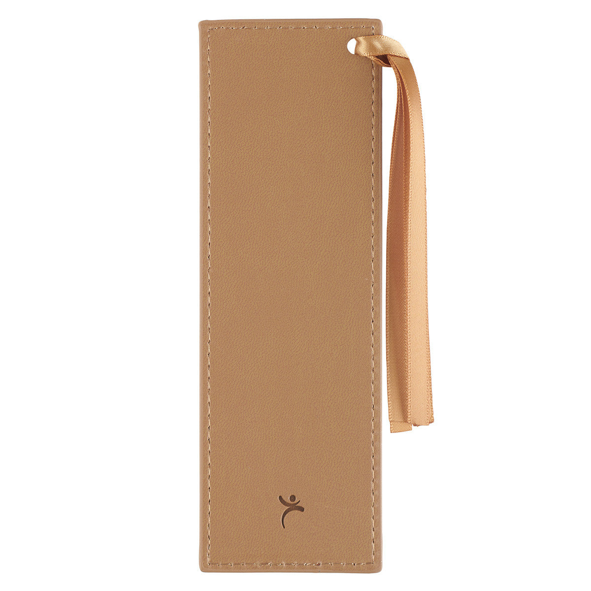 Give Thanks Butterscotch Faux Leather Bookmark - Psalm 106:1 - The Christian Gift Company