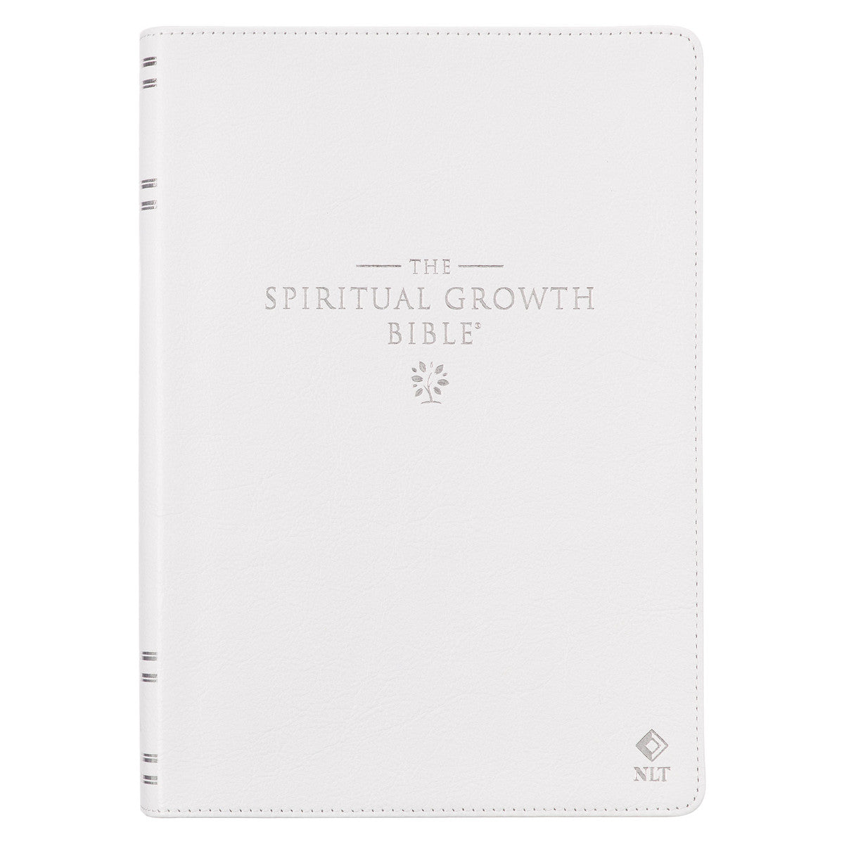 White Full Grain Leather Spiritual Growth Bible - The Christian Gift Company