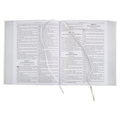 White Faux Leather King James Version Family Bible - The Christian Gift Company
