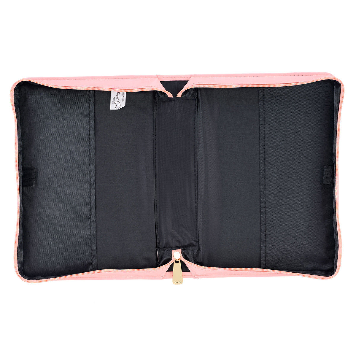 Through Christ Fluted Iris Pink Faux Leather Fashion Bible Cover - Philippians 4:13 - The Christian Gift Company