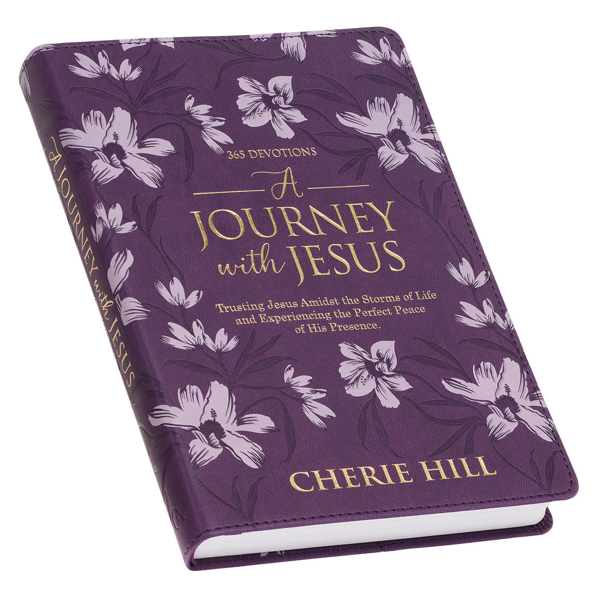 A Journey with Jesus Purple Faux Leather Devotional - The Christian Gift Company