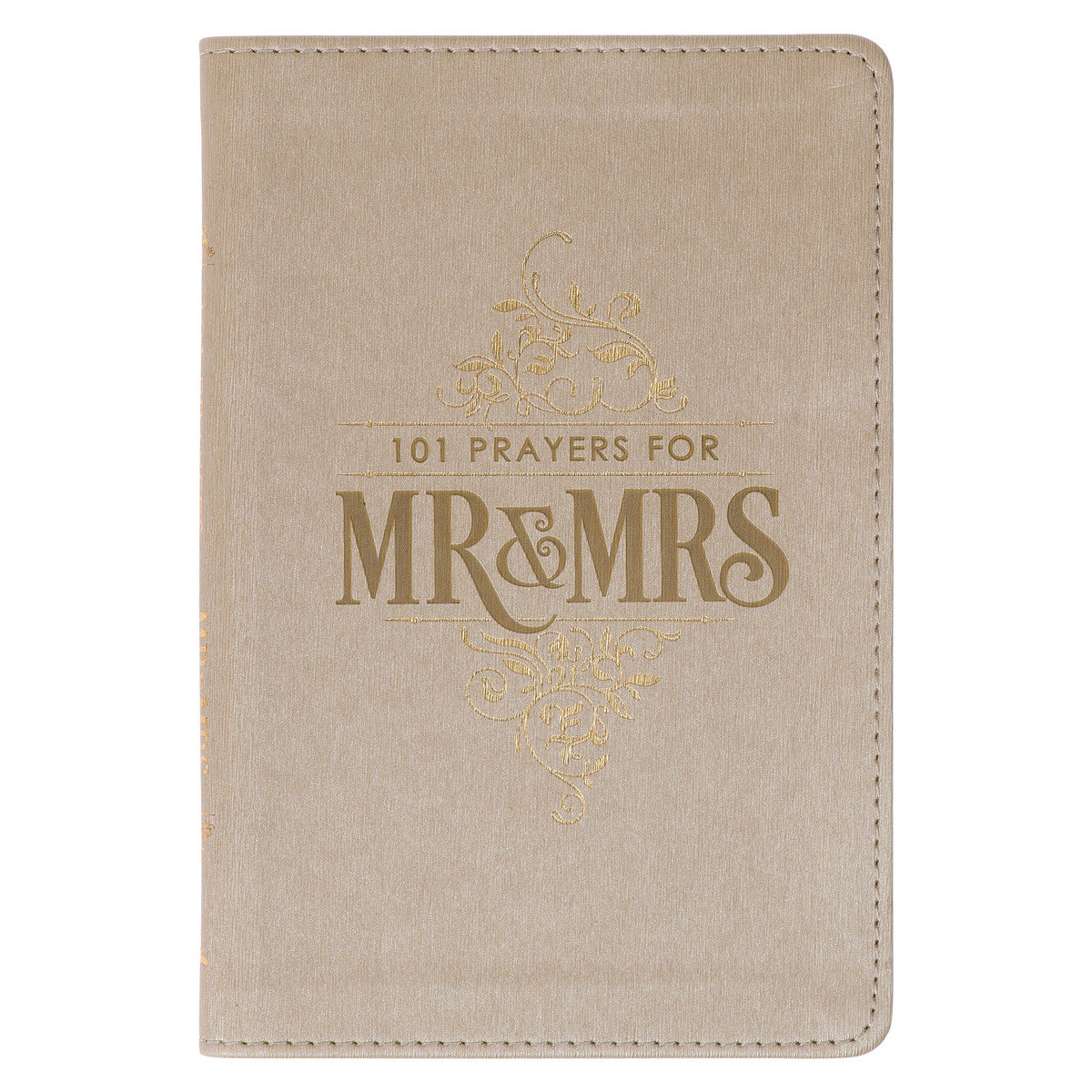 101 Prayers for Mr. & Mrs. Gold Faux Leather Prayer Book - The Christian Gift Company