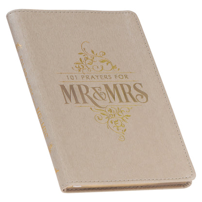 101 Prayers for Mr. & Mrs. Gold Faux Leather Prayer Book - The Christian Gift Company