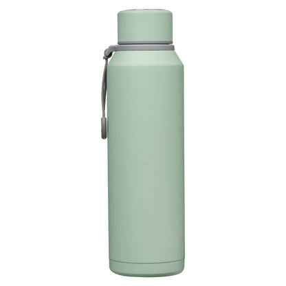 Mercy Hazy Teal Stainless Steel Water Bottle - The Christian Gift Company
