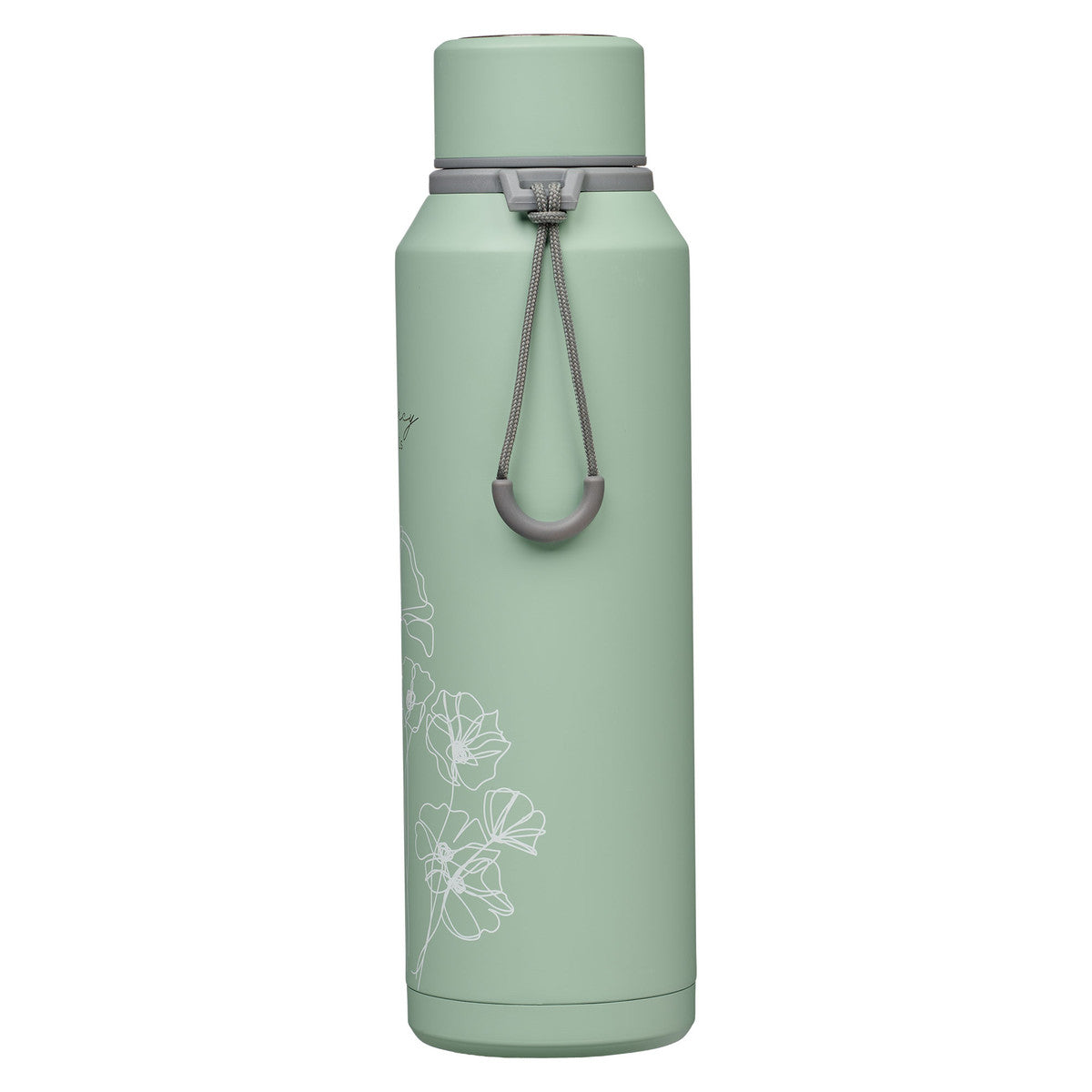 Mercy Hazy Teal Stainless Steel Water Bottle - The Christian Gift Company