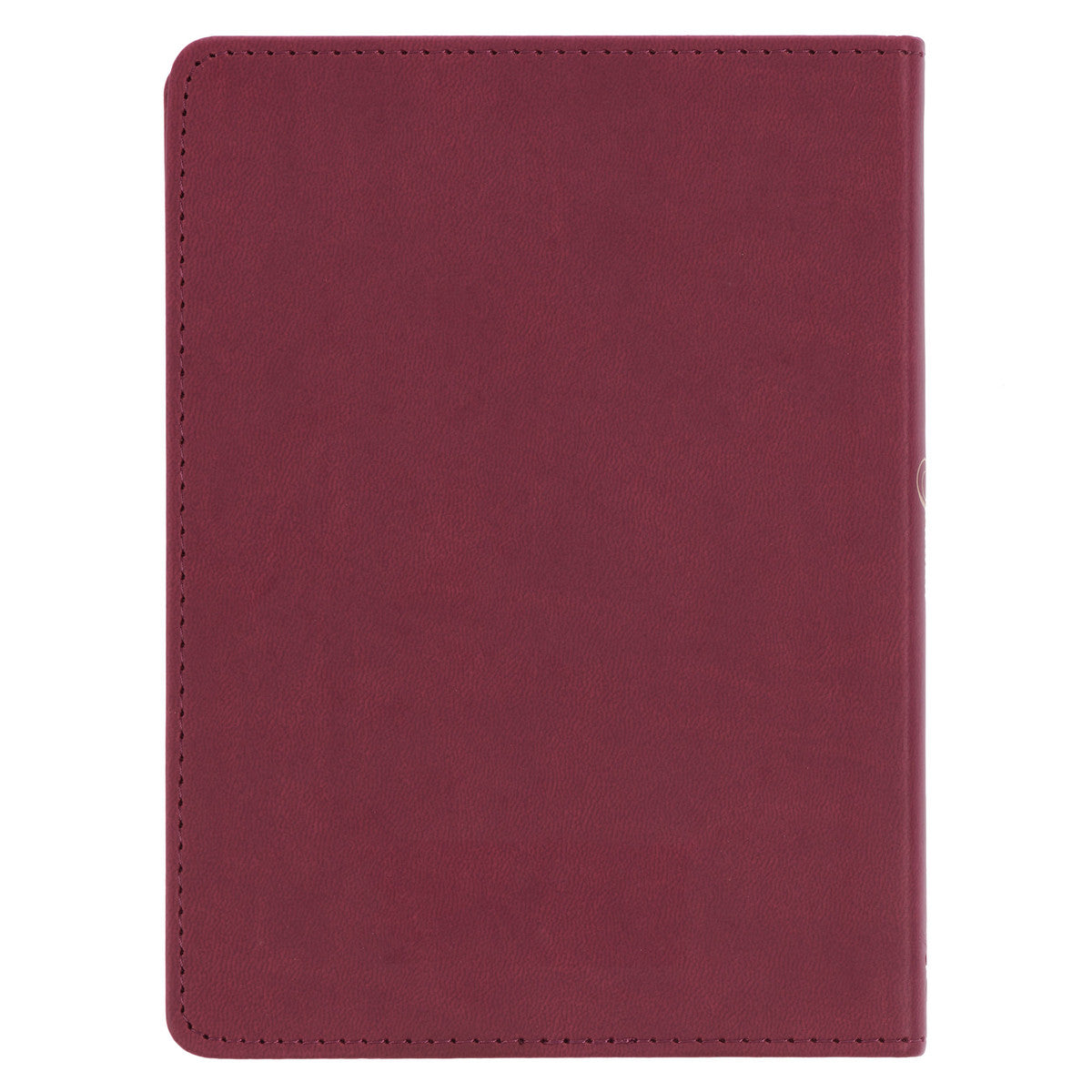 Trust in the LORD Golden Leaf Burgundy Faux Leather Handy-size Journal - Proverbs 3:5 - The Christian Gift Company