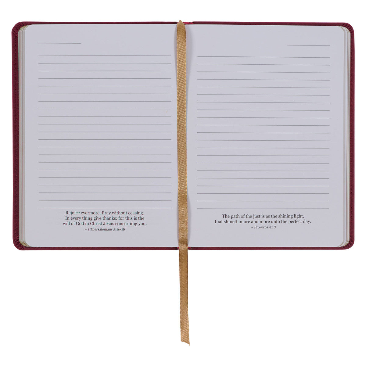 Trust in the LORD Golden Leaf Burgundy Faux Leather Handy-size Journal - Proverbs 3:5 - The Christian Gift Company