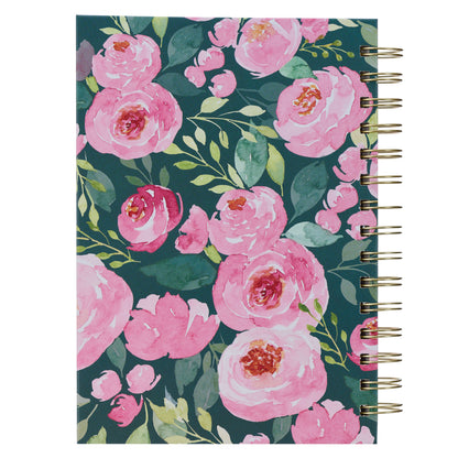 First My Mother Pink Paeony Large Wirebound Journal - The Christian Gift Company
