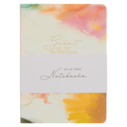 Faithfulness Pastel Meadow Large Notebook Set - The Christian Gift Company