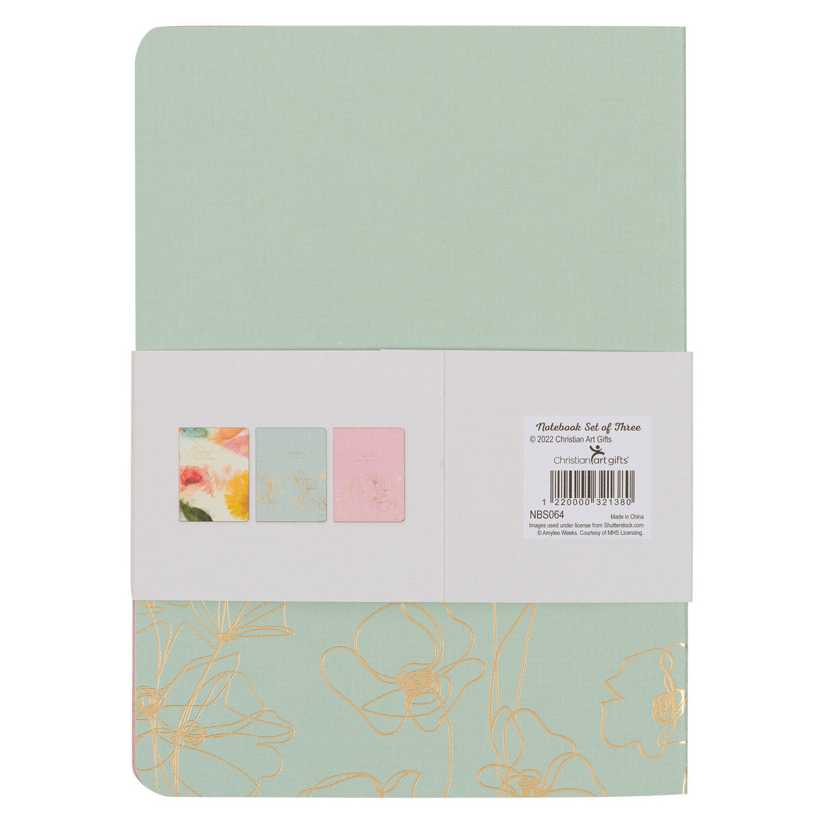 Faithfulness Pastel Meadow Large Notebook Set - The Christian Gift Company