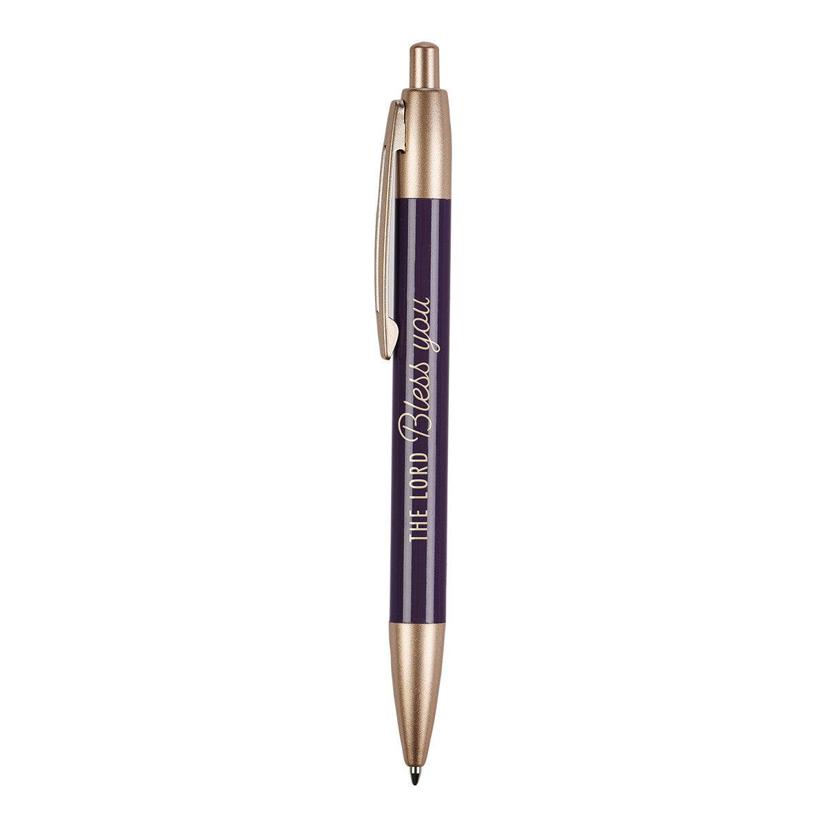 The LORD Bless You Geometric Purple Classic Gift Pen - The Christian Gift Company