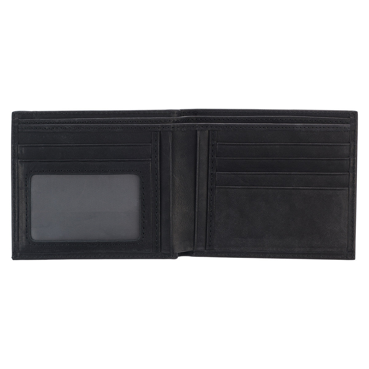 Silver Cross Black Genuine Leather Wallet - The Christian Gift Company