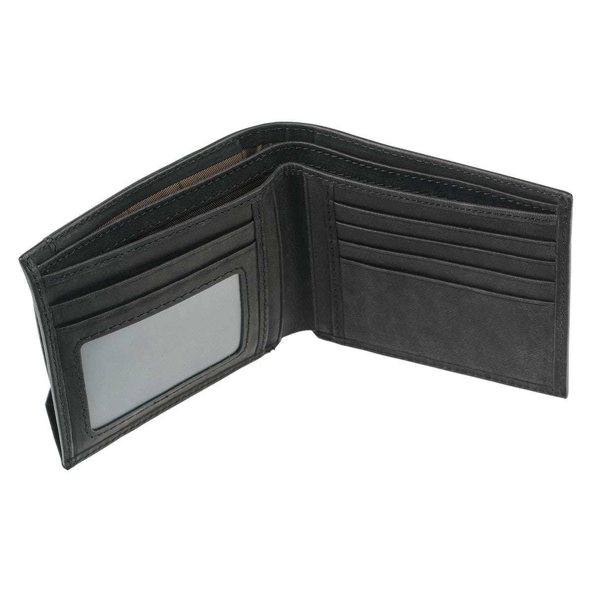 Silver Cross Black Genuine Leather Wallet - The Christian Gift Company