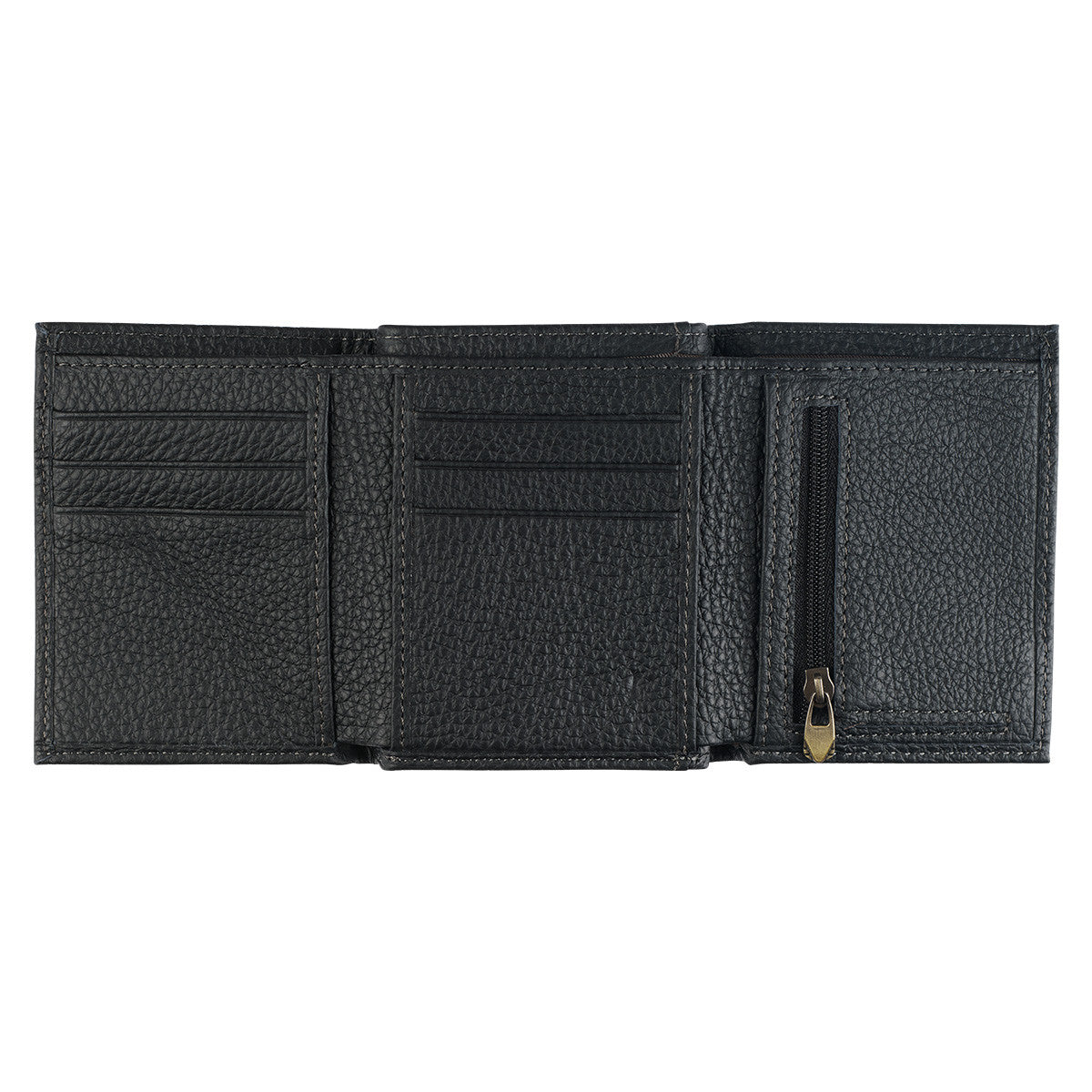 Walk by Faith Black Genuine Leather Wallet - 2 Corinthians 5:7 - The Christian Gift Company