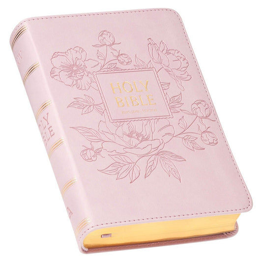 Ballet Pink Large Print Compact King James Version Bible - The Christian Gift Company