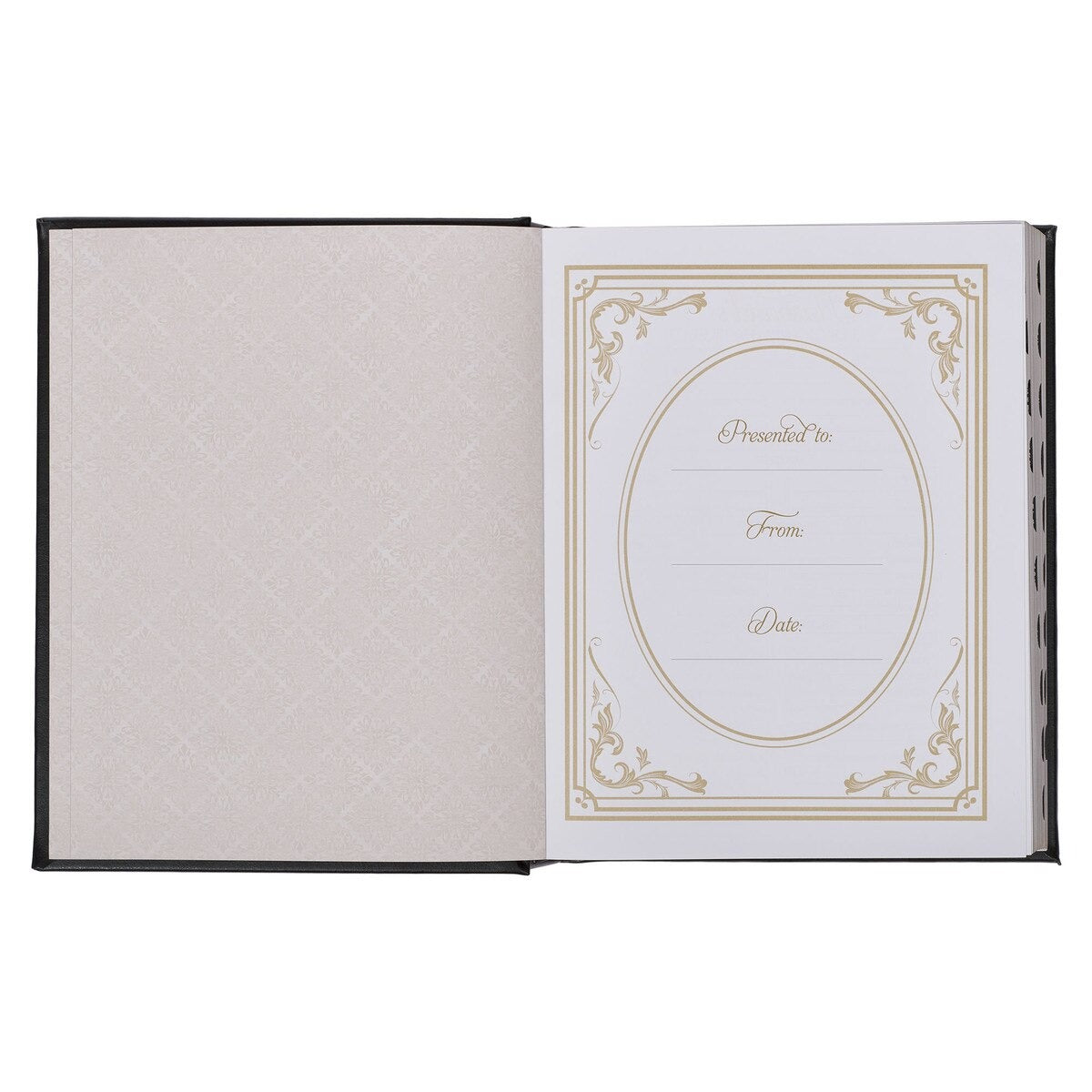 Black Faux Leather Hardcover Family Heritage Bible - The Christian Gift Company