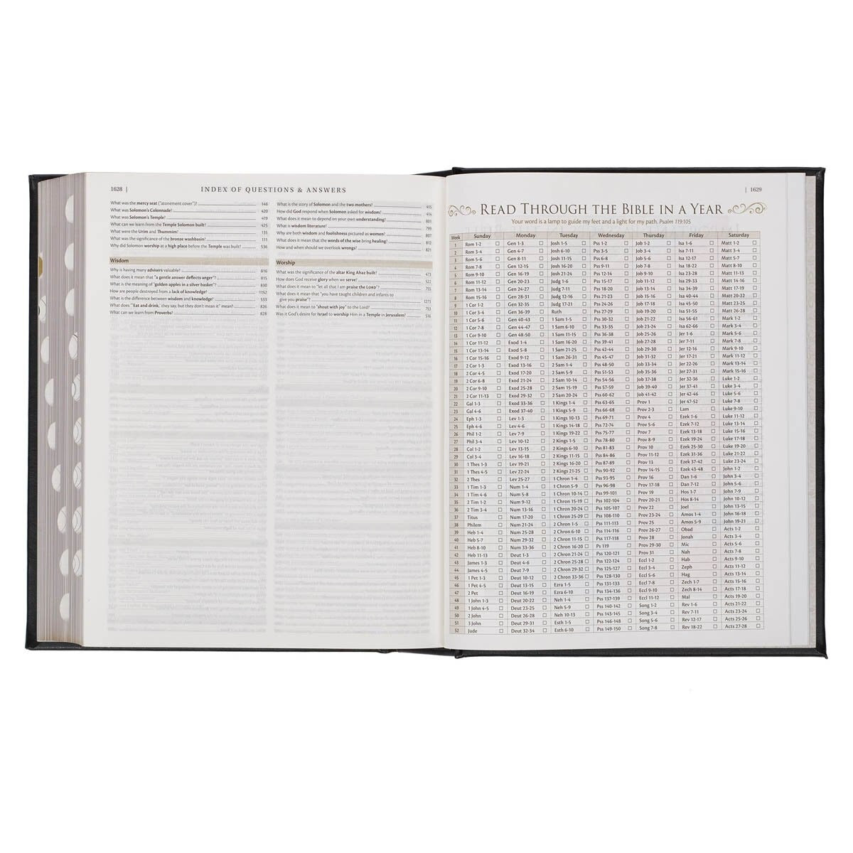 Black Faux Leather Hardcover Family Heritage Bible - The Christian Gift Company