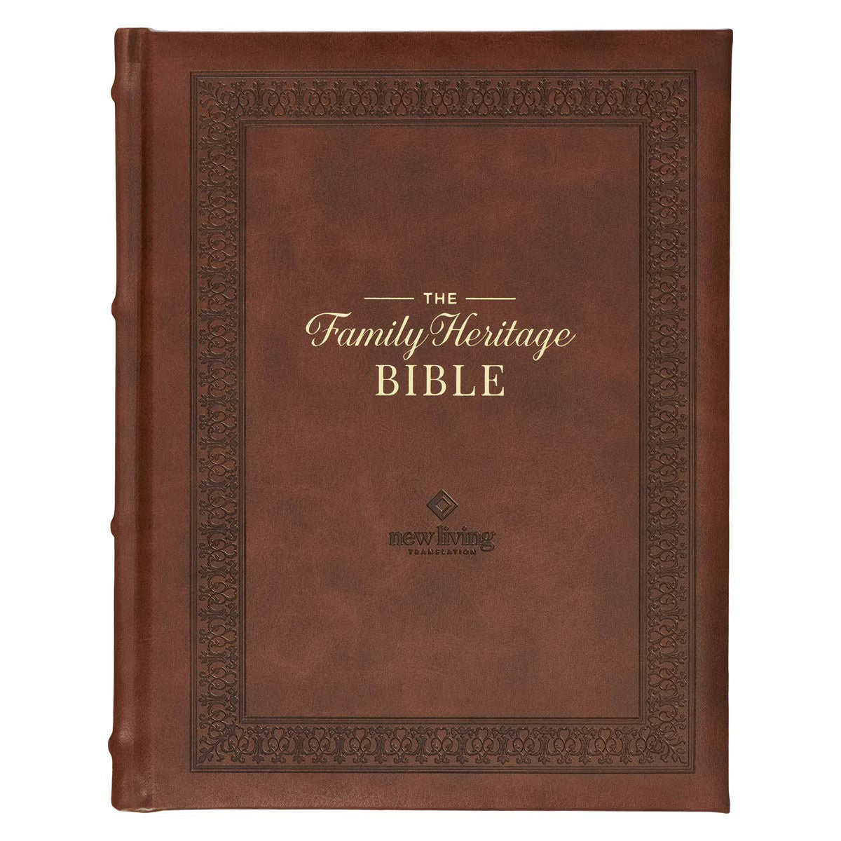 Brown Faux Leather Family Heritage Bible - The Christian Gift Company