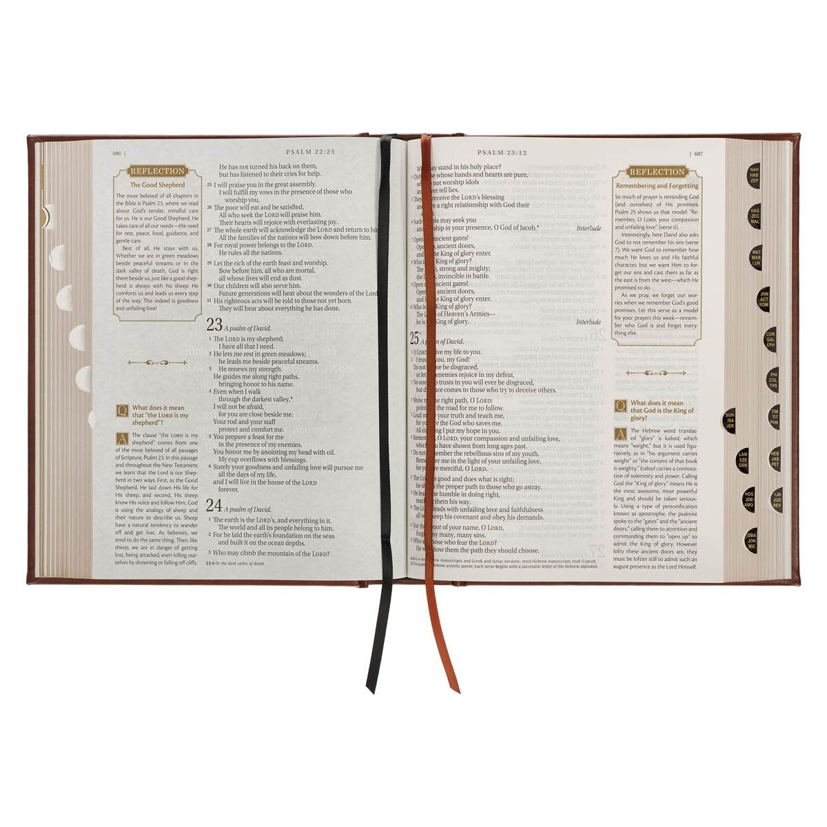 Brown Faux Leather Family Heritage Bible - The Christian Gift Company