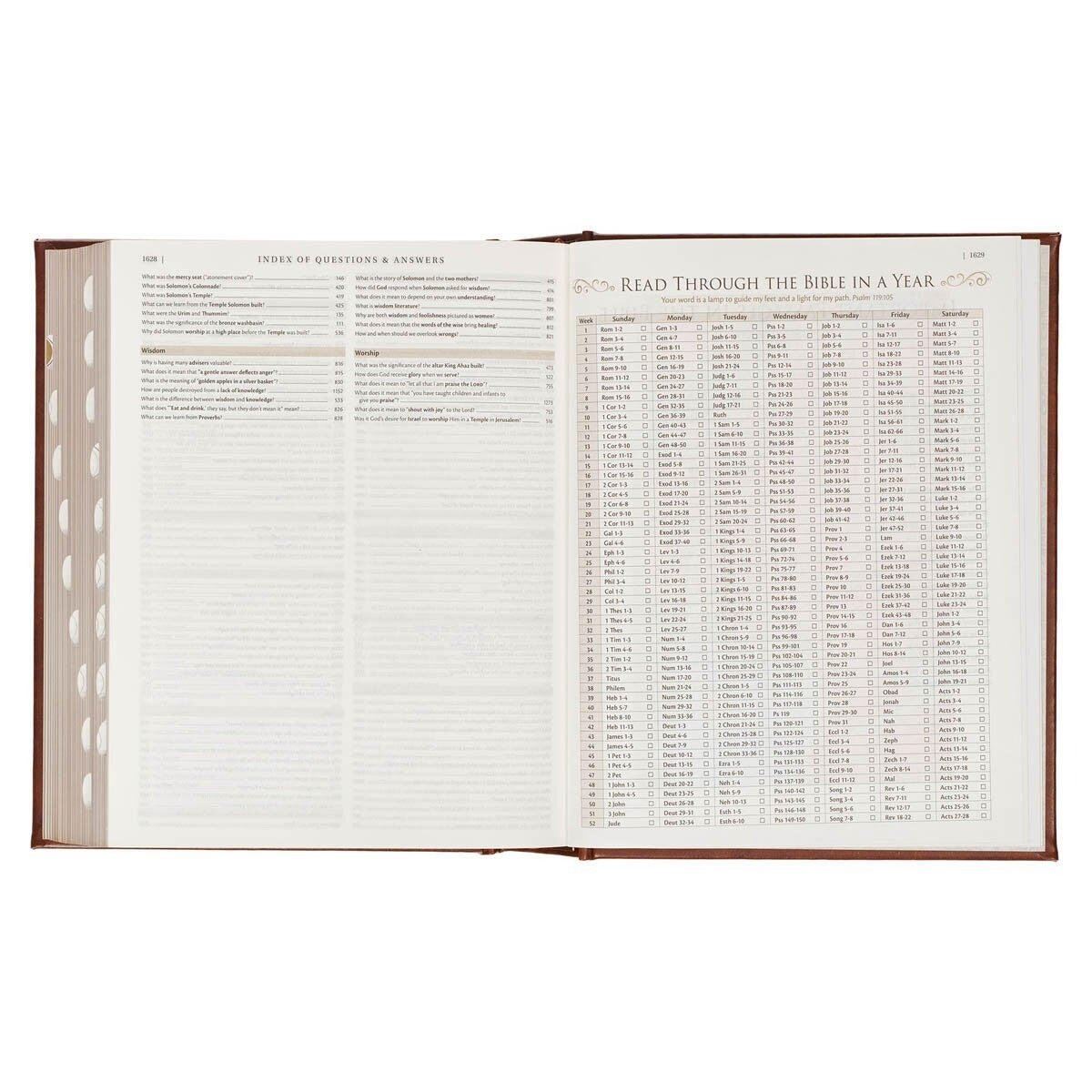 Brown Faux Leather Family Heritage Bible - The Christian Gift Company