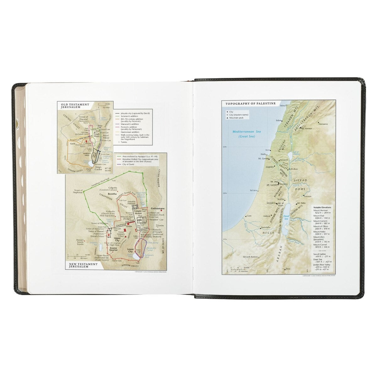Two-tone Brown Faux Leather Family Heritage Bible - The Christian Gift Company