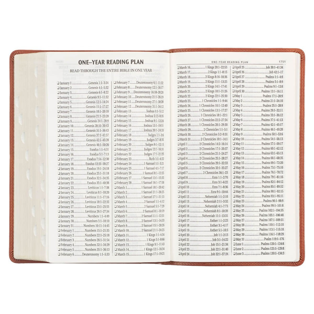 Honey Brown Faux Leather Giant Print Standard-size King James Version Bible with Thumb Index - The Christian Gift Company