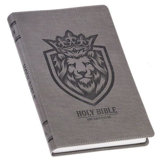 Charcoal Faux Leather Gift Edition King James Version Bible - The Christian Gift Company