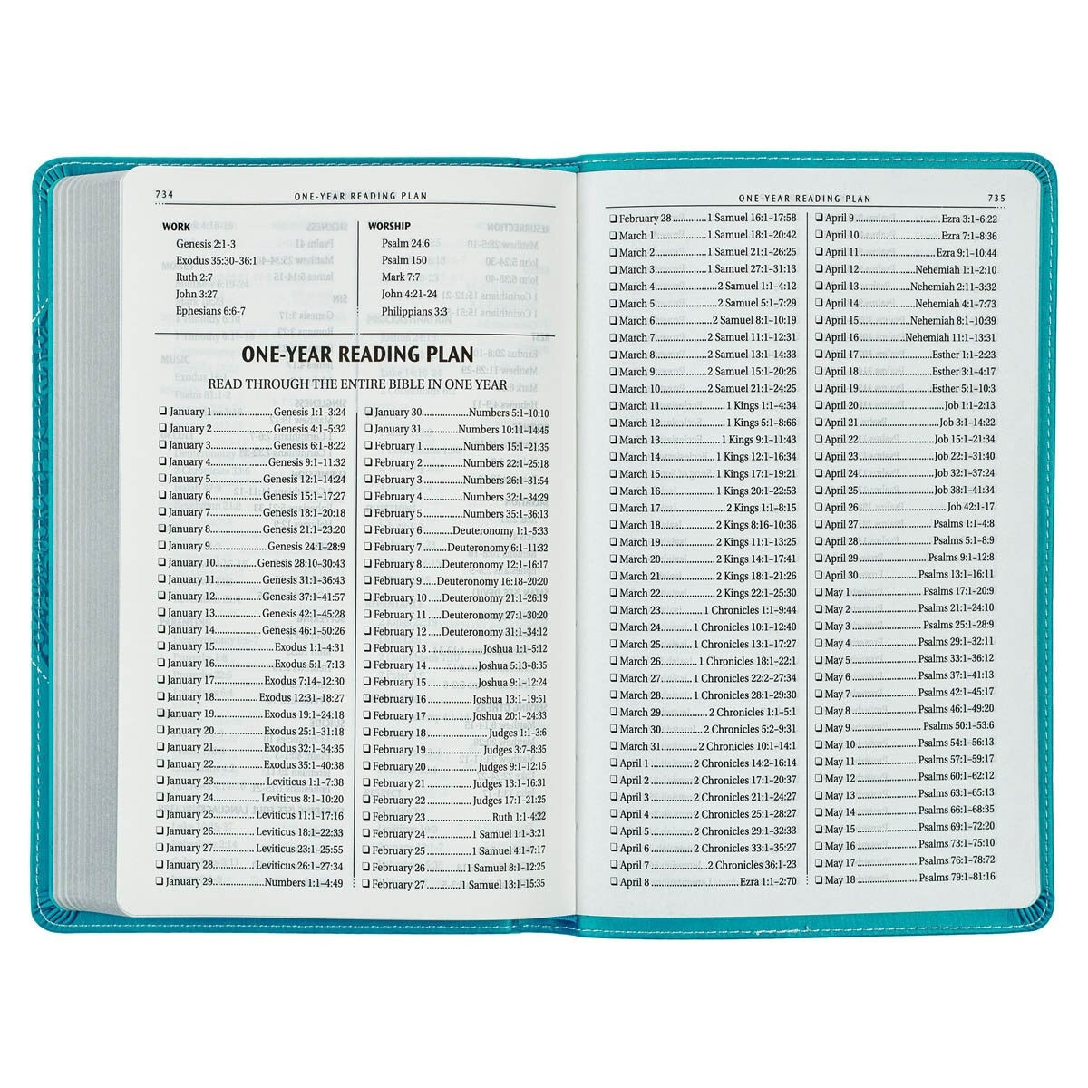 Teal Butterfly Faux Leather King James Version Gift Edition Bible