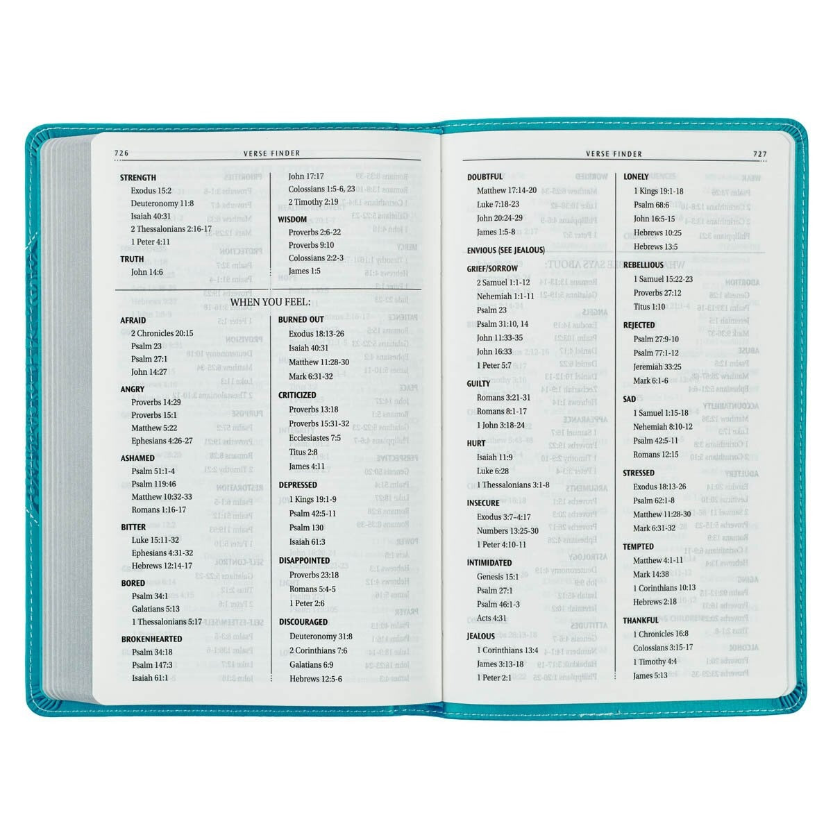 Teal Butterfly Faux Leather King James Version Gift Edition Bible - The Christian Gift Company