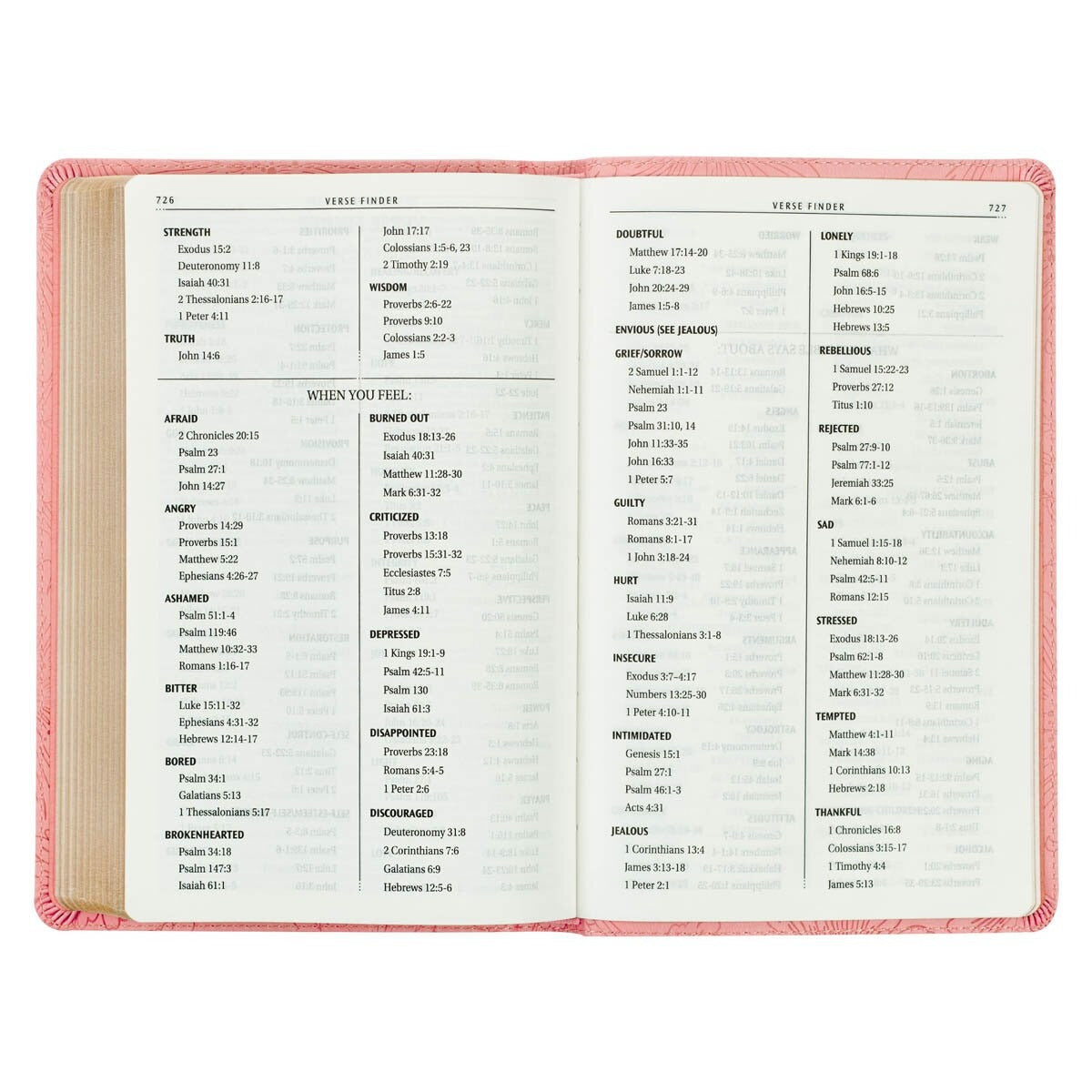 Blossom Pink Faux Leather Gift Edition King James Version Bible - The Christian Gift Company