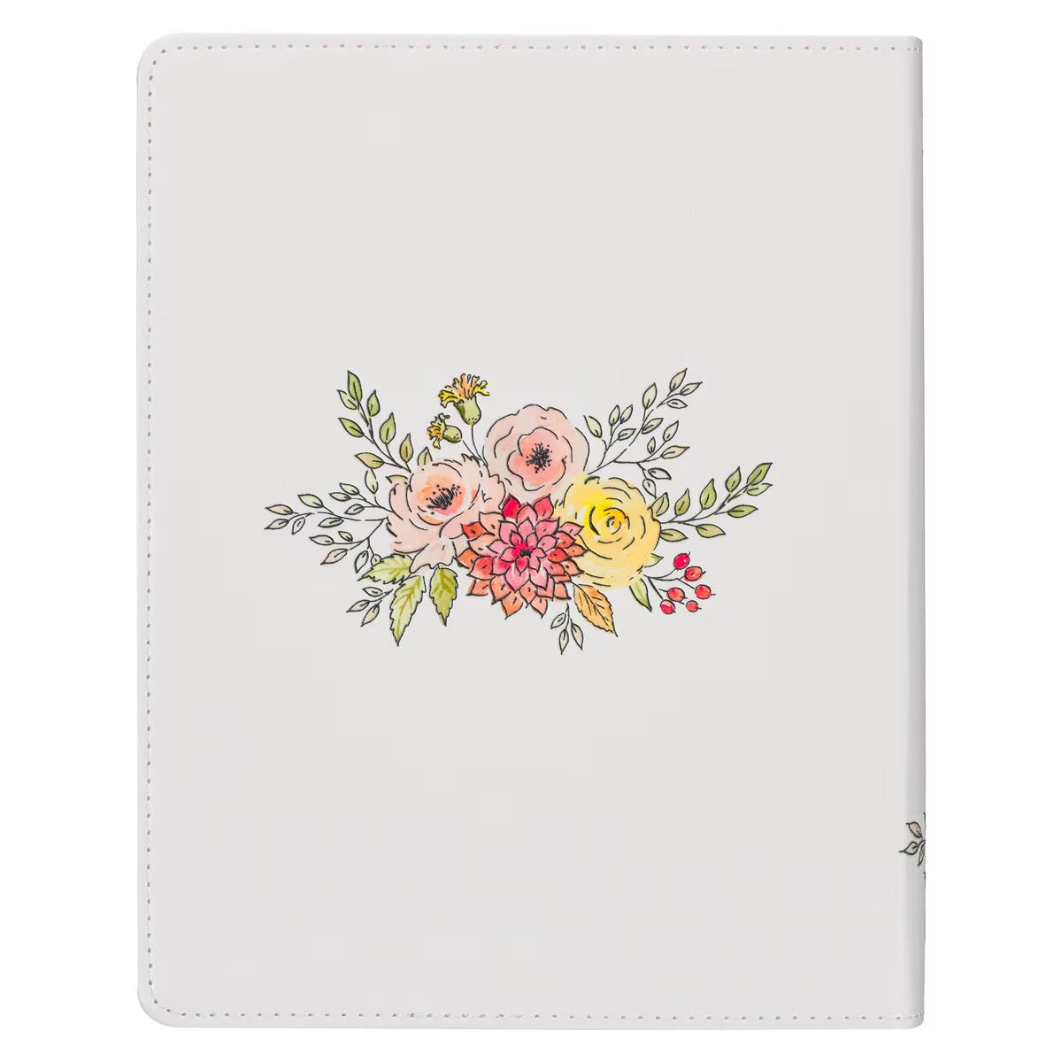 Pearlised White Faux Leather KJV My Creative Bible - The Christian Gift Company