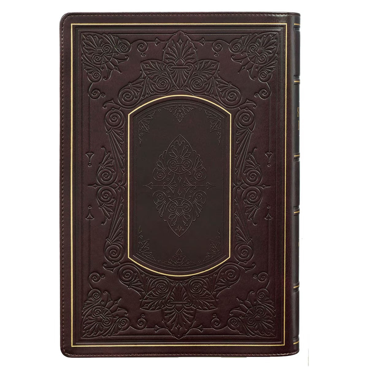 Burgundy Faux Leather King James Version Study Bible with Thumb Index - The Christian Gift Company