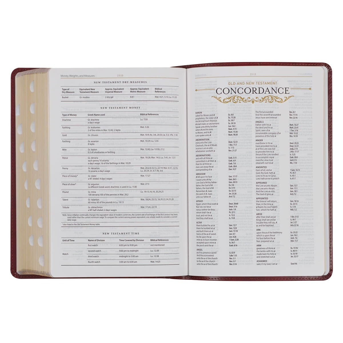 Diamond Grid Saddle Tan Faux Leather King James Version Study Bible with Thumb Index - The Christian Gift Company
