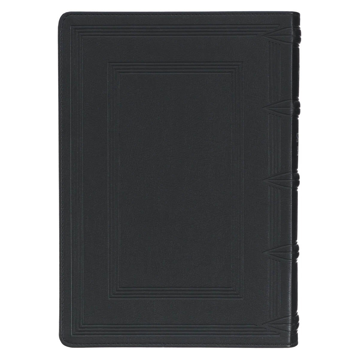 Black Faux Leather King James Study Bible with Thumb Index - The Christian Gift Company