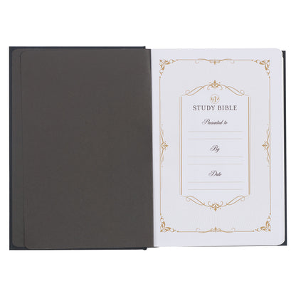 KJV Study Bible Hardcover, Black - The Christian Gift Company