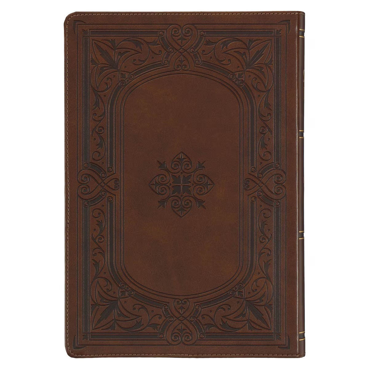 KJV Study Bible LP Faux Leather, Saddle Tan/Art Nouveau