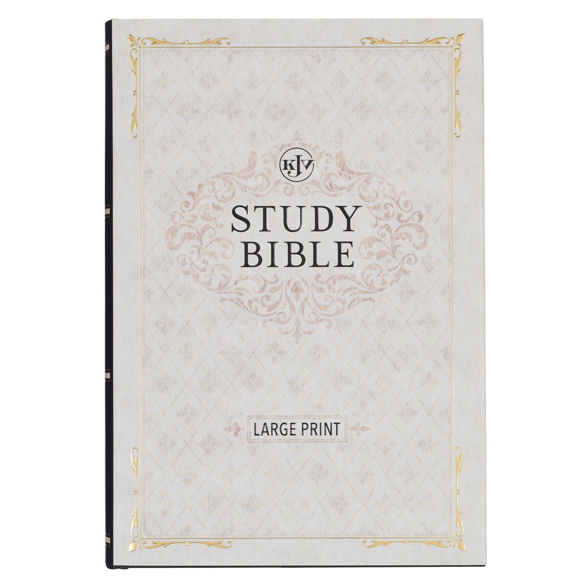 Black Hardcover Large Print King James Version Study Bible - The Christian Gift Company