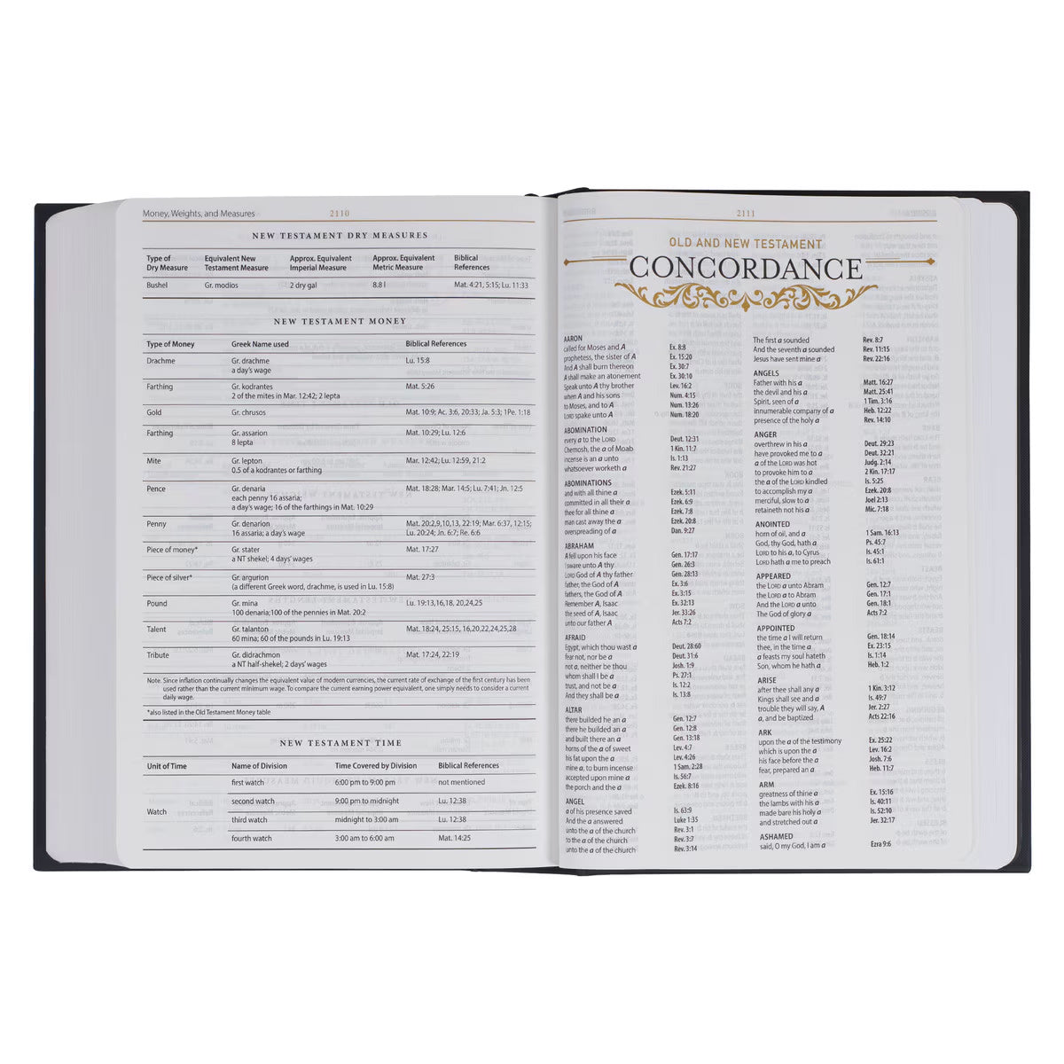Black Hardcover Large Print King James Version Study Bible - The Christian Gift Company