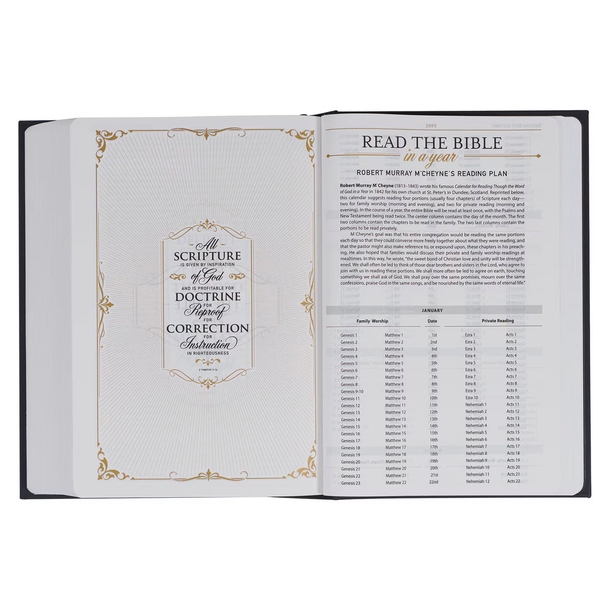 Black Hardcover Large Print King James Version Study Bible - The Christian Gift Company
