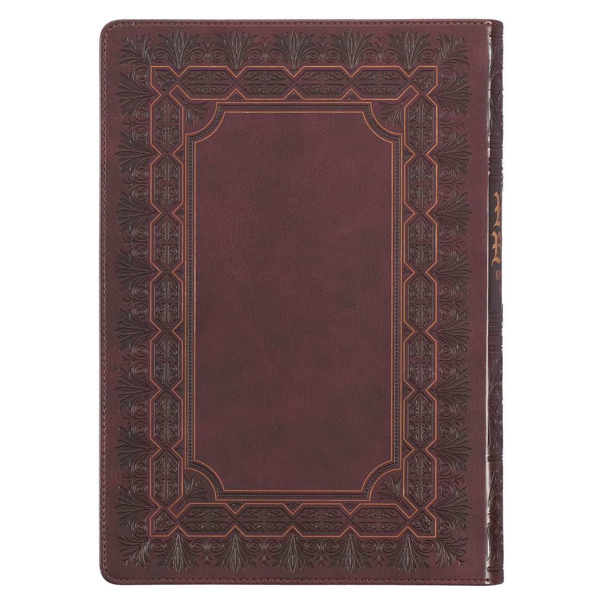 Framed Burgundy Faux Leather Super Giant Print King James Version Bible - The Christian Gift Company