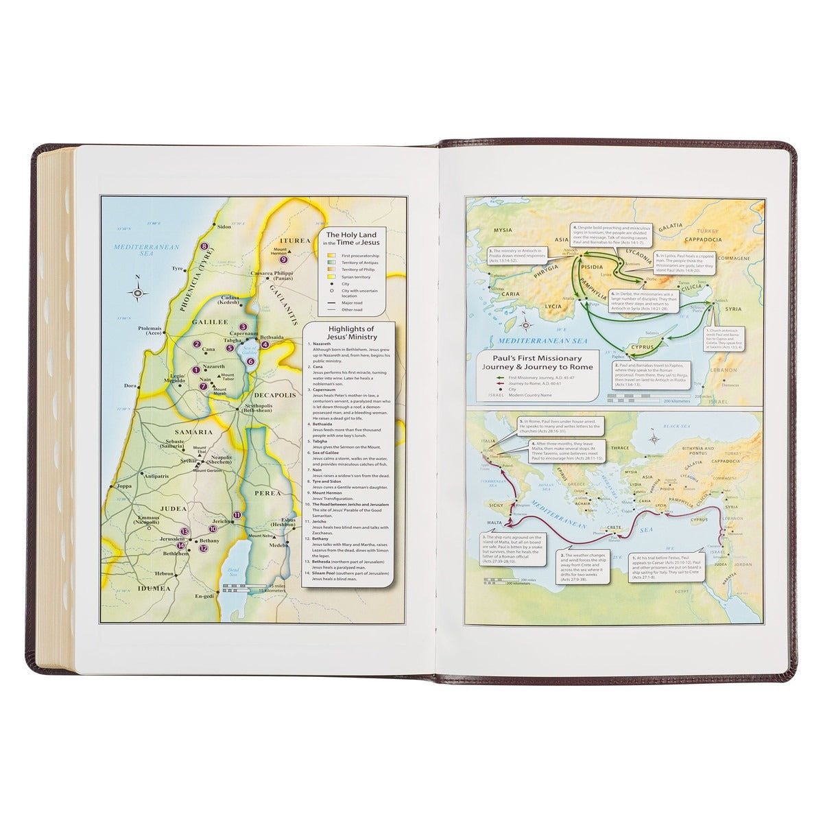 Framed Burgundy Faux Leather Super Giant Print King James Version Bible - The Christian Gift Company