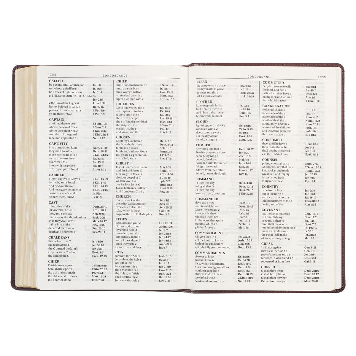 Framed Burgundy Faux Leather Super Giant Print King James Version Bible - The Christian Gift Company