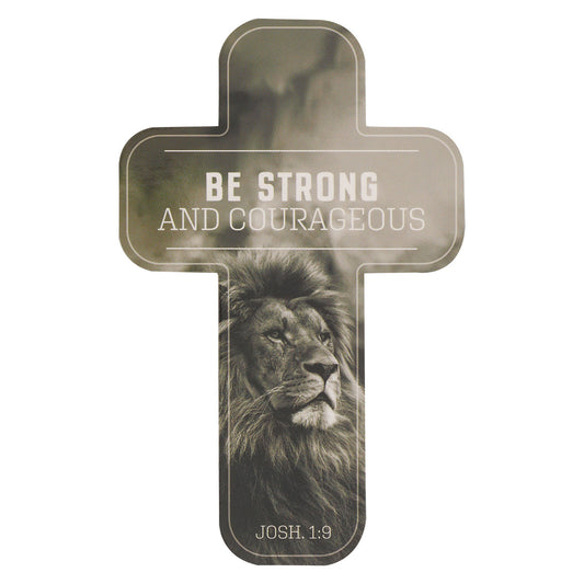 Be Strong and Courageous Monochrome Cross Bookmark Set - Joshua 1:9 - The Christian Gift Company