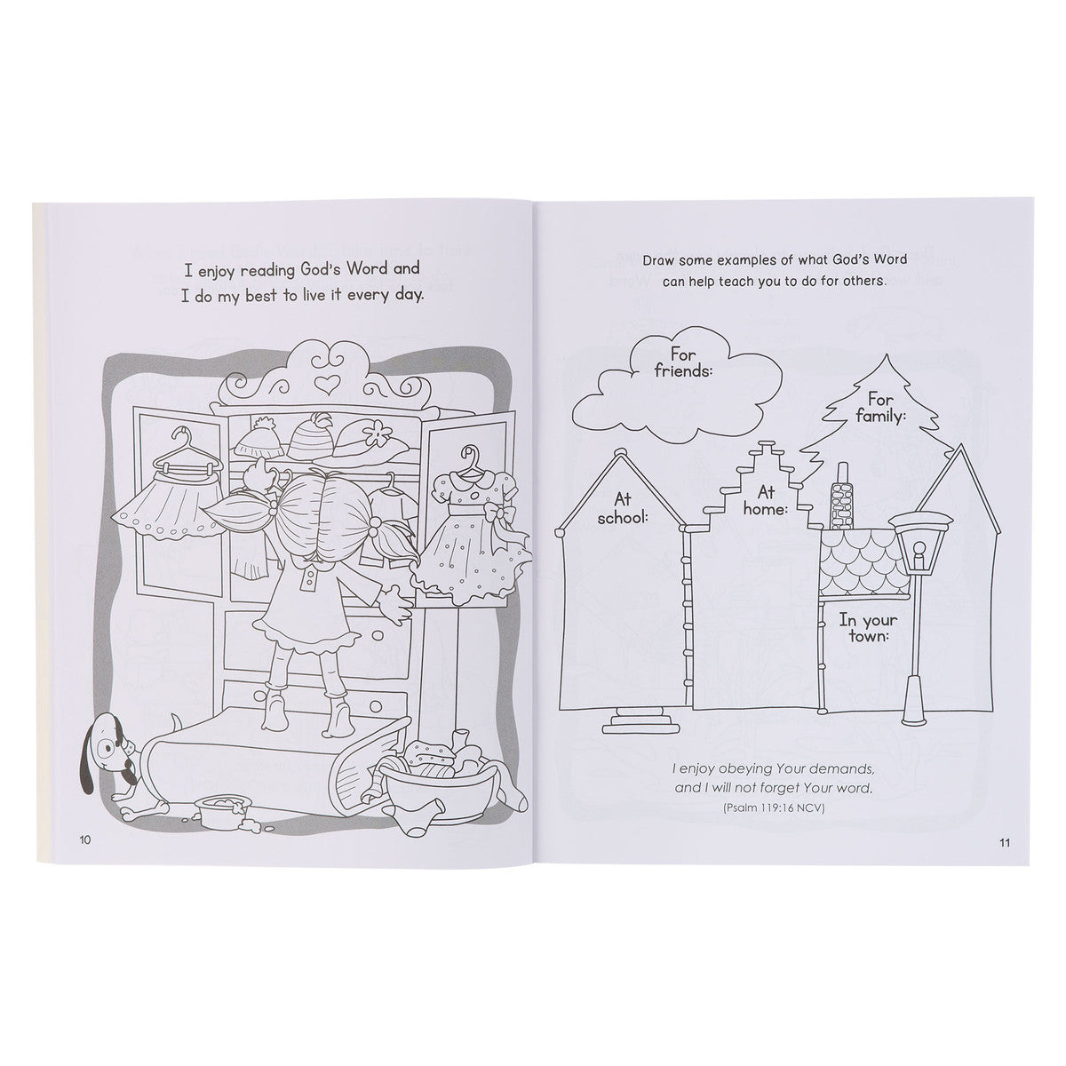 KDS808 God's Word is Great Coloring and Activity Book - Psalm 119
