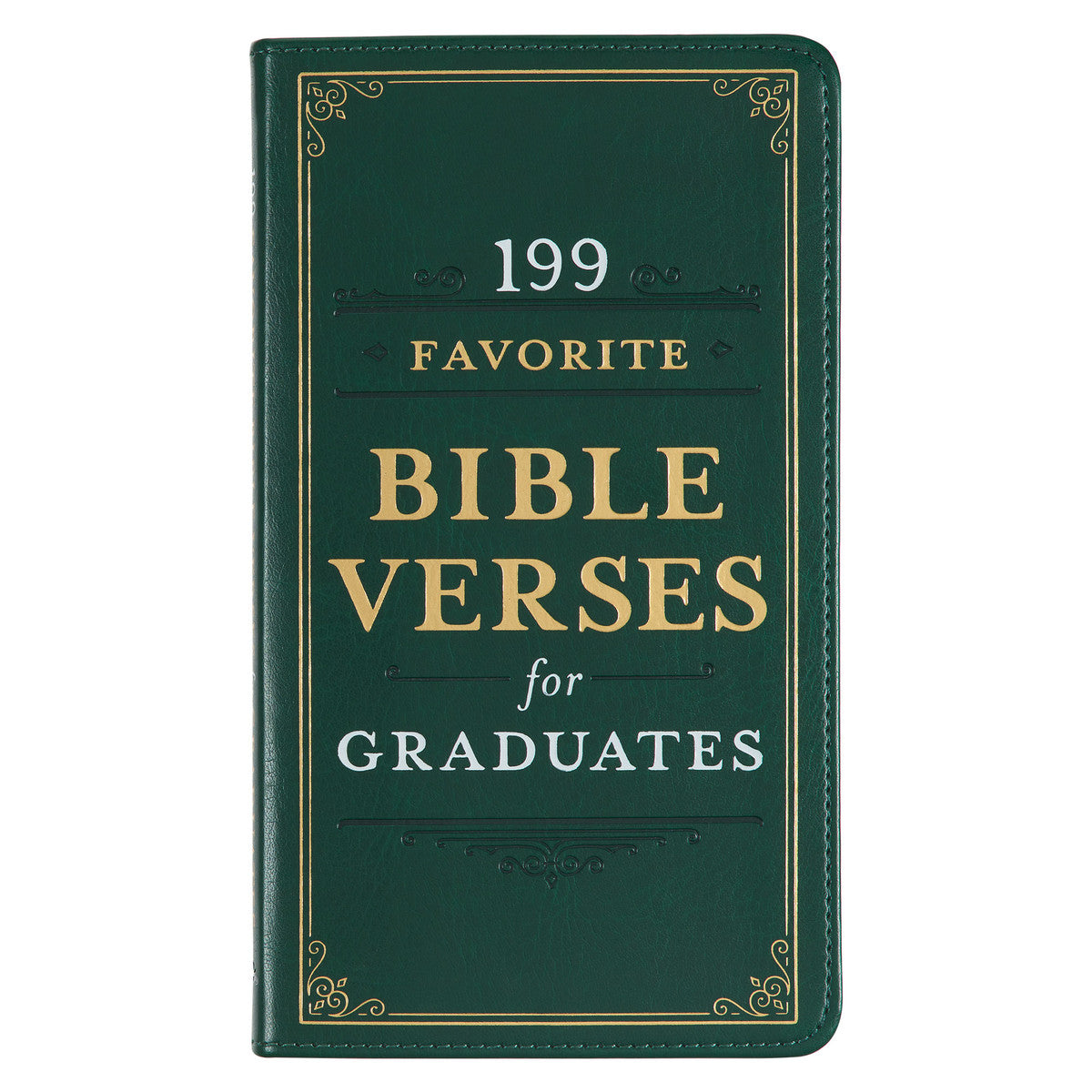199 Favorite Bible Verses for Graduates Green Faux Leather Gift Book - The Christian Gift Company