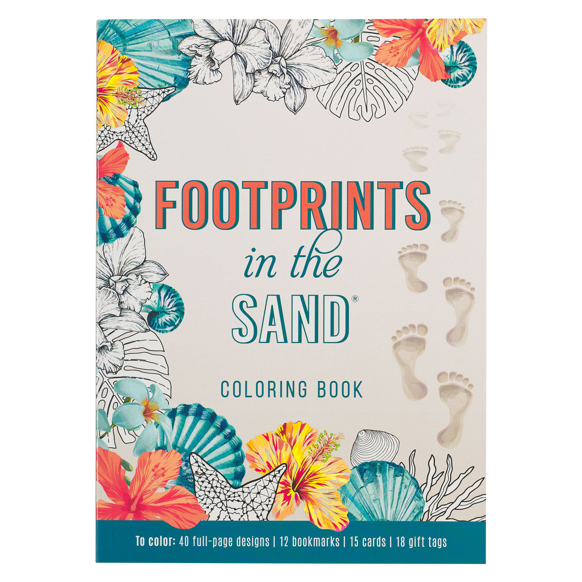 Footprints in the Sand Colouring Book - The Christian Gift Company