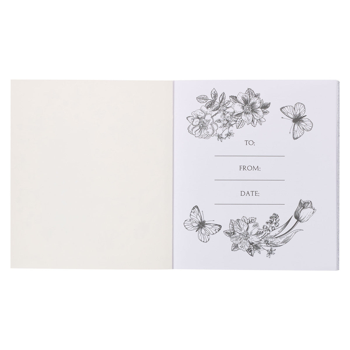 365 Promises from God's Word in Color Blue Floral Colouring Book - The Christian Gift Company