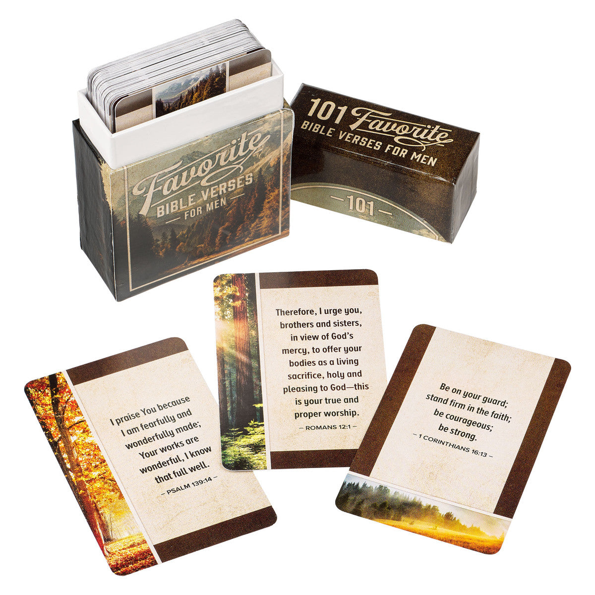 101 Favorite Bible Verses for Men Box of Blessings - The Christian Gift Company