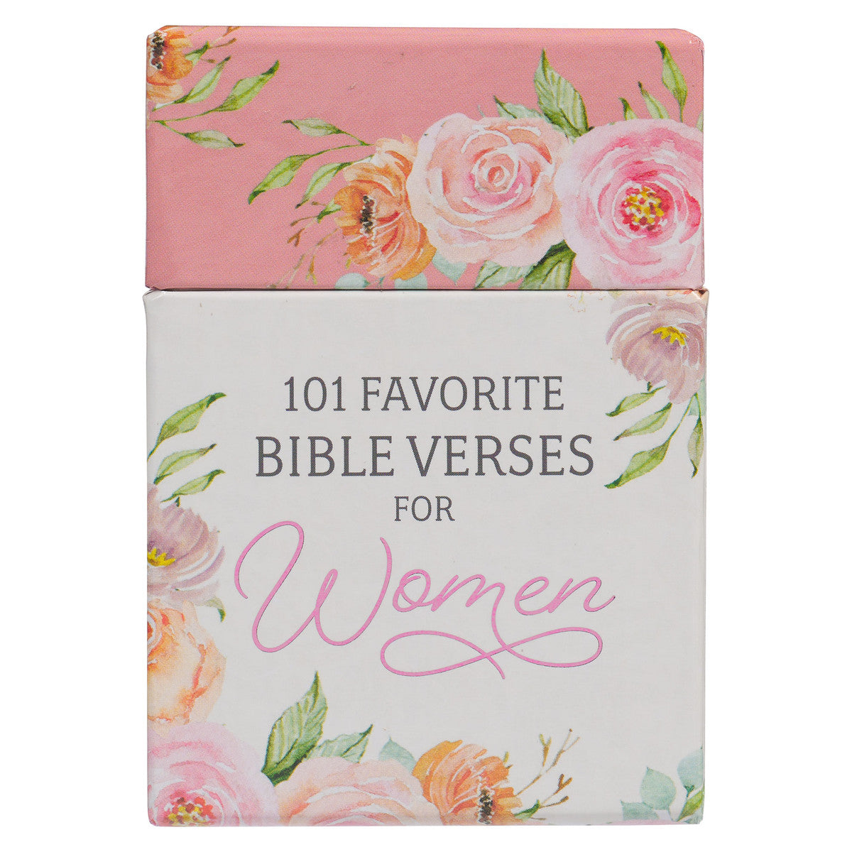 101 Favorite Bible Verses for Women Pink Floral Box of Blessings - The Christian Gift Company